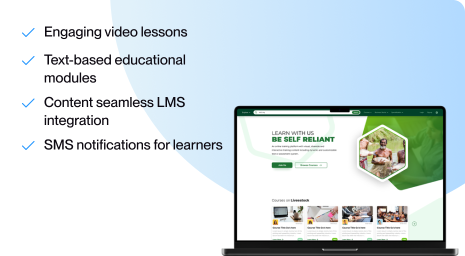 Learning Management System (LMS) for Micro-Entrepreneurs